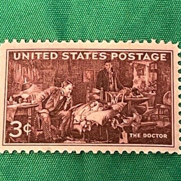 1947 U.S. 3 Cents The Doctor Sc# 949 Two Stamps Mnh Og Rare Uncirculated - Picture 4 of 4